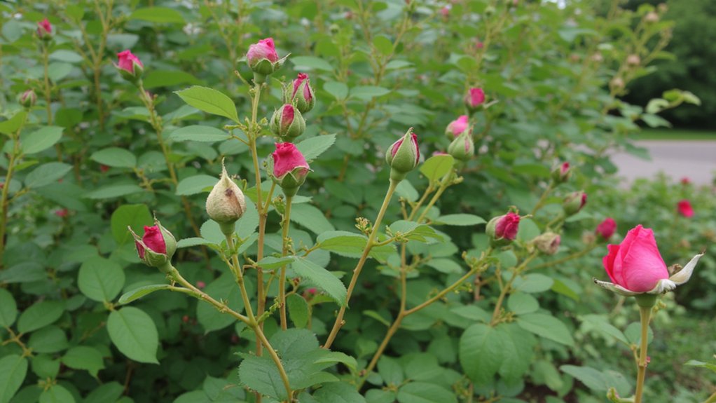 reduced flowering due to deficiencies