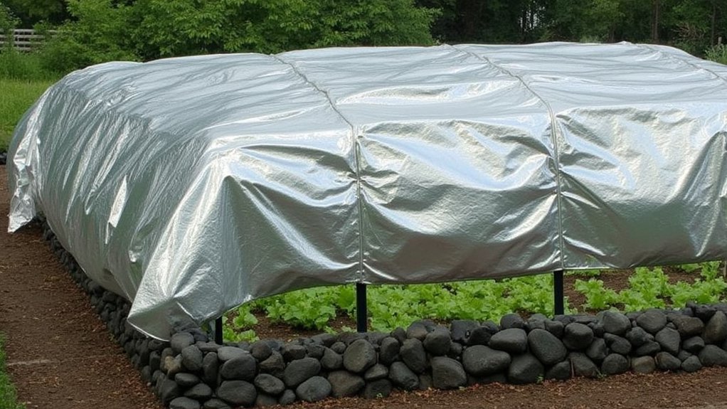 reflective fabric for gardens