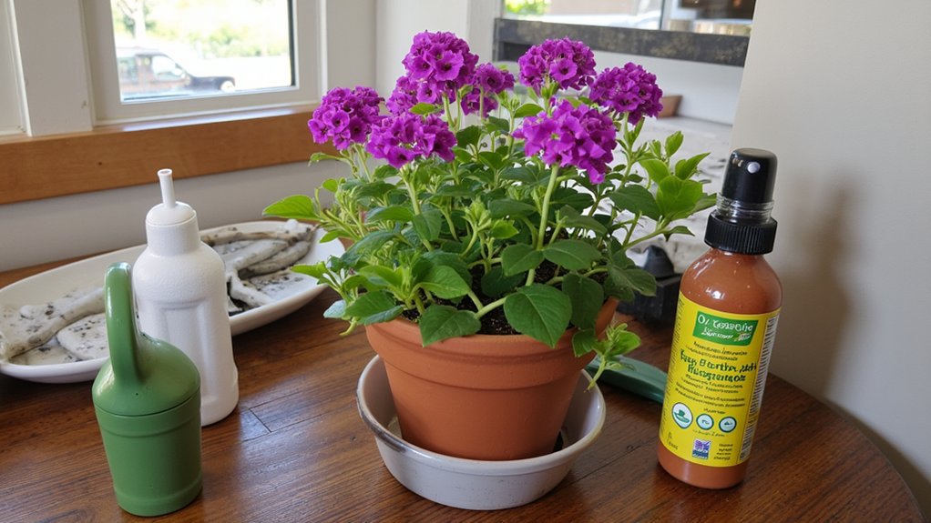 regular feeding for violets