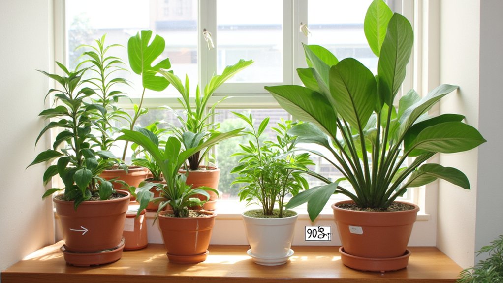 rotate pots for even growth