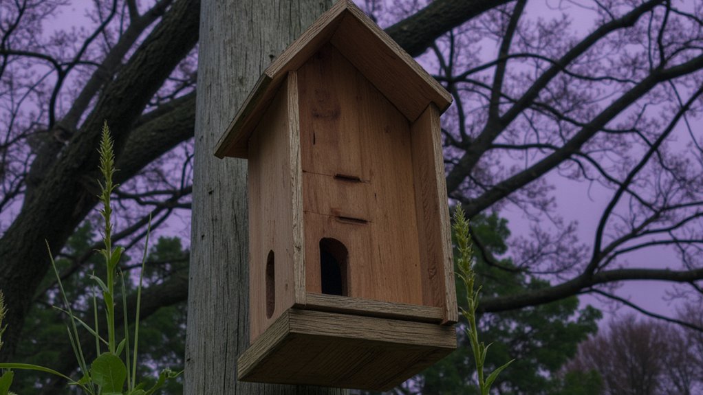 set up bat houses