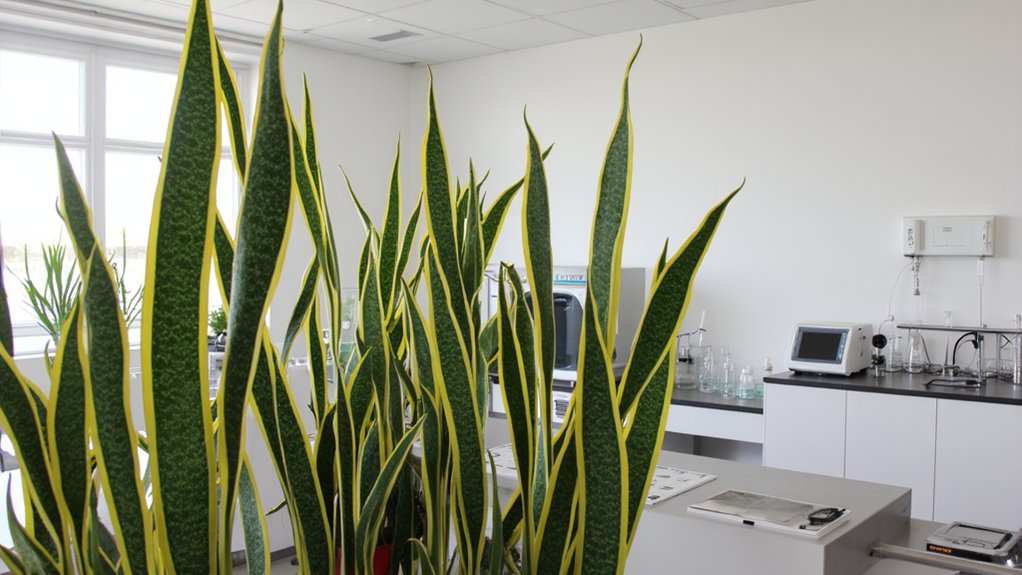 snake plants reduce indoor pollutants