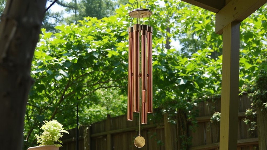 soothing wind chimes placement