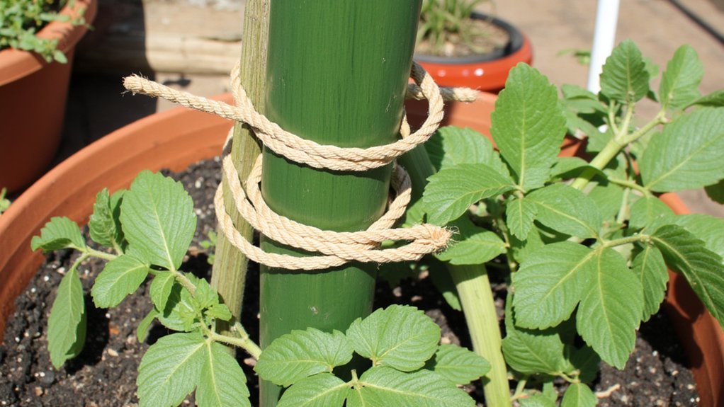 stabilize drooping plants effectively