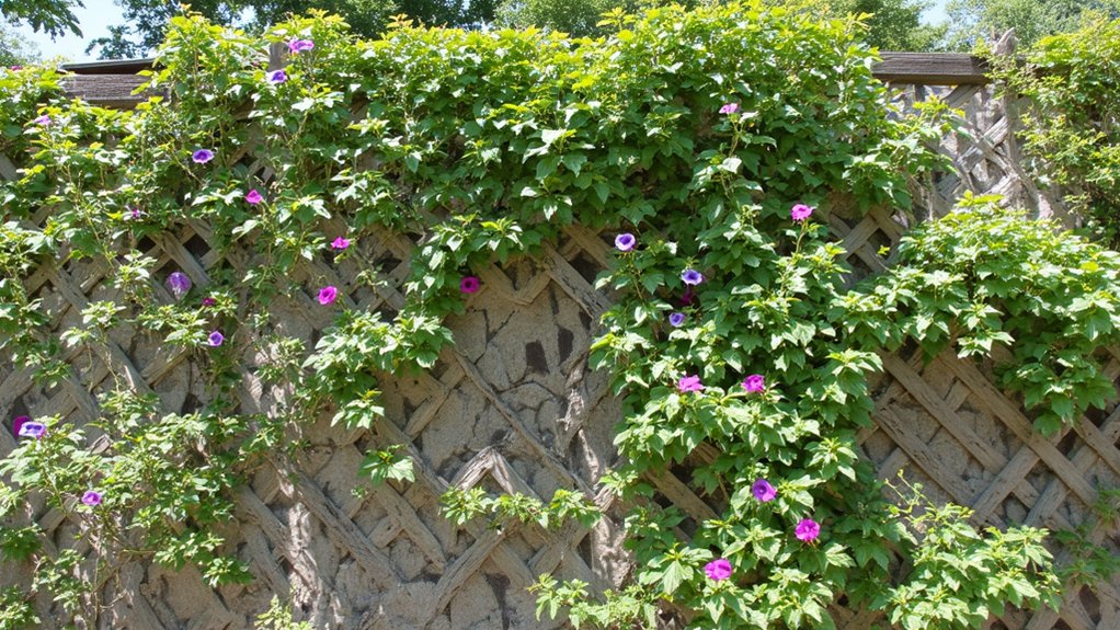 transform wall with vines