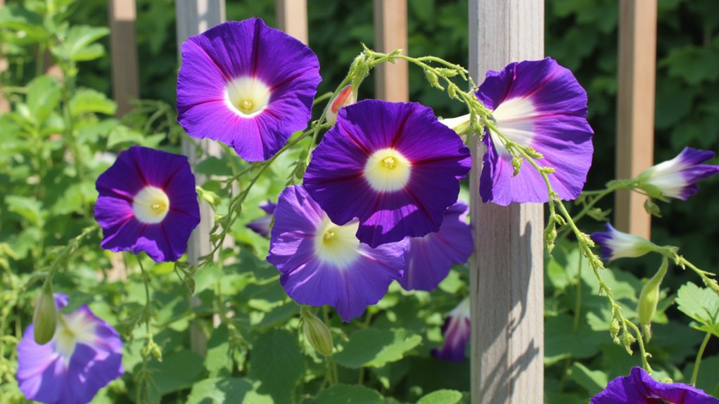 vibrant climbing summer blooms