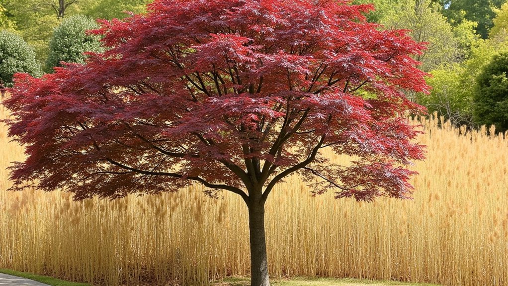 vibrant fall garden foliage