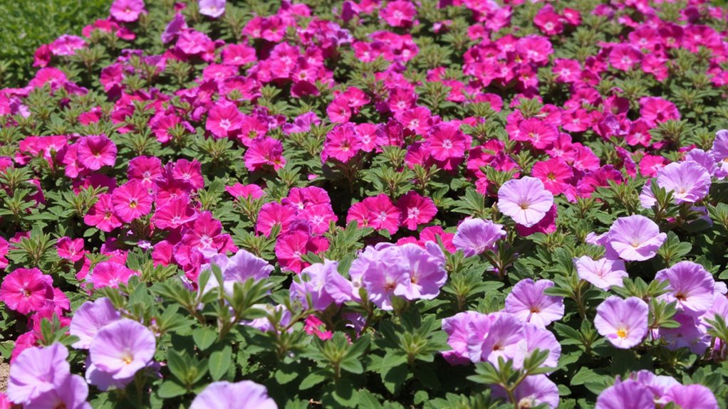 vibrant spreading petunia blooms