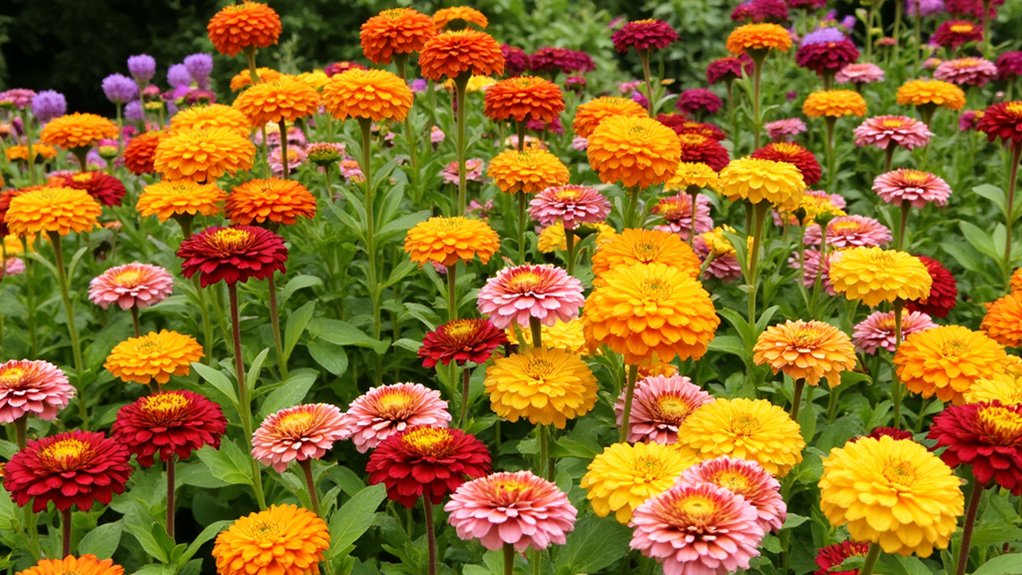 vibrant zinnia color combinations