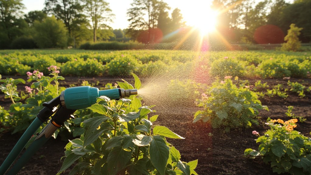 water early prevent evaporation