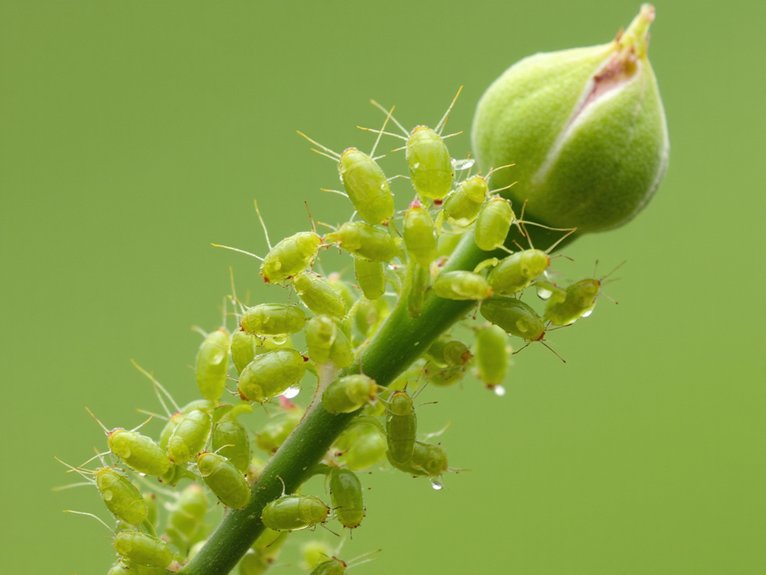 aphids weaken rose plants
