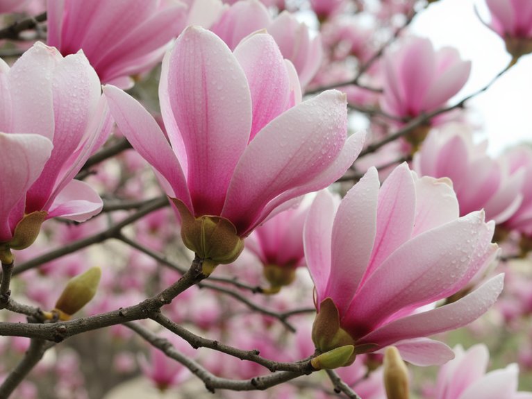 beautiful pink magnolia types