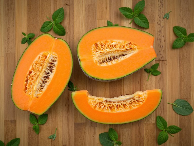 cantaloupes sweet juicy delights