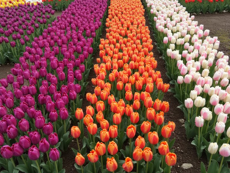 color harmony in tulips