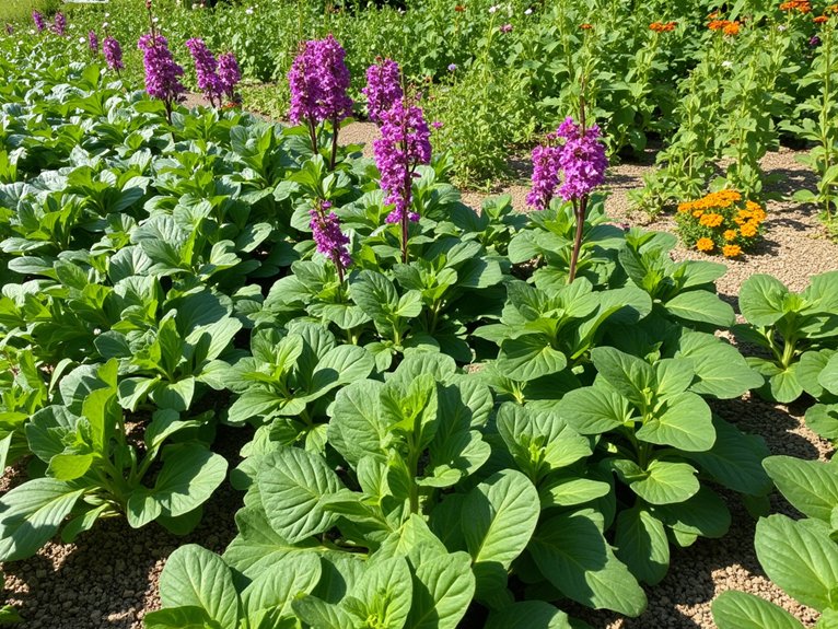 companion planting boosts spinach