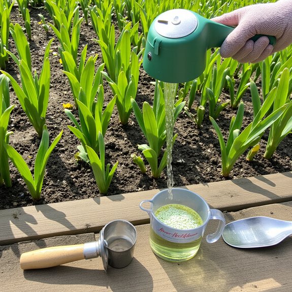 consistent watering promotes blooms