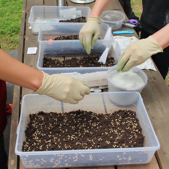 container preparation for planting
