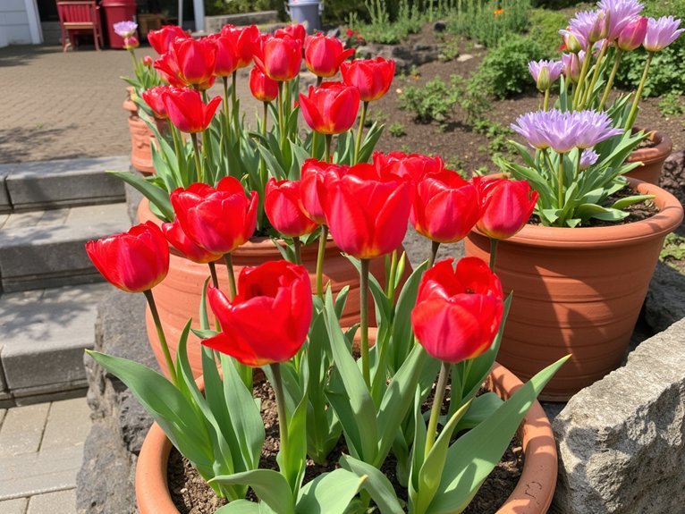 container tulip layering tips