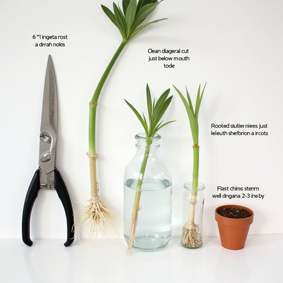 cut root water grow