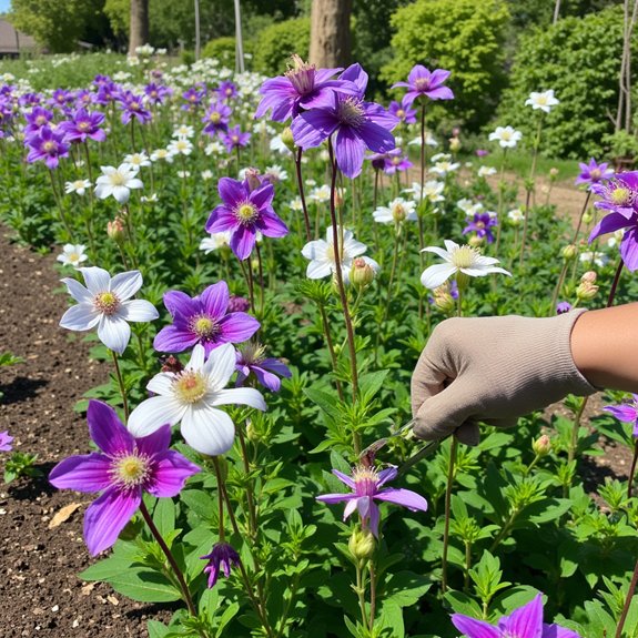 deadheading and seasonal pruning