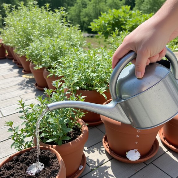 deep infrequent watering technique