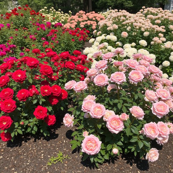 diverse knockout rose varieties