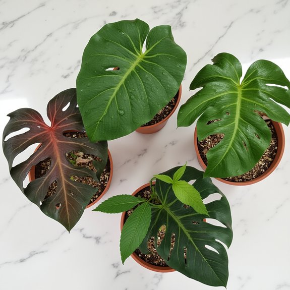 diverse philodendron species characteristics