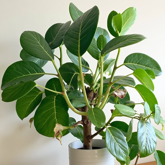 drooping leaves in fiddle leaf figs