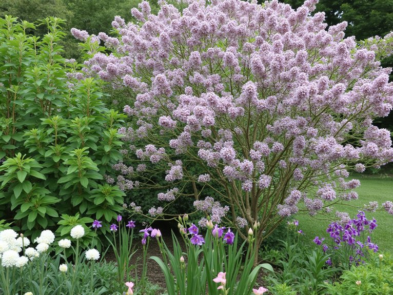 lilac garden companion plants