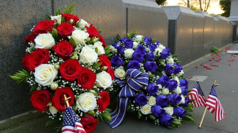 memorial day floral tributes