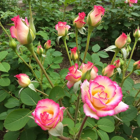 miniature roses vary greatly
