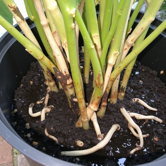 overwatering causes root rot