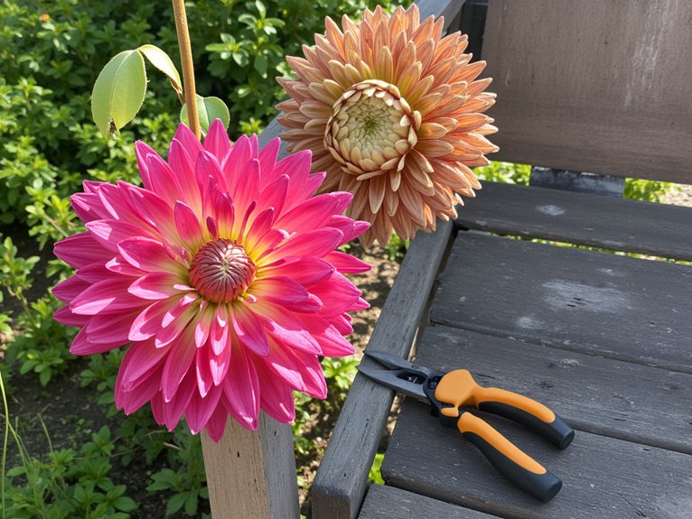 perfect deadheading for dahlias