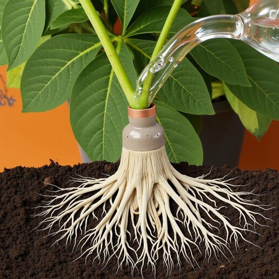 proper watering for roots