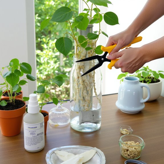 pruning propagating fertilizing tips