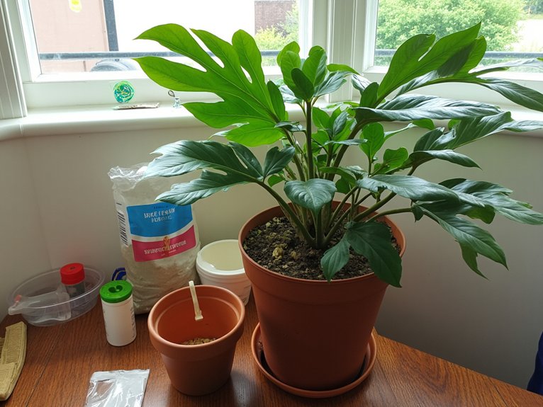 repot only when necessary