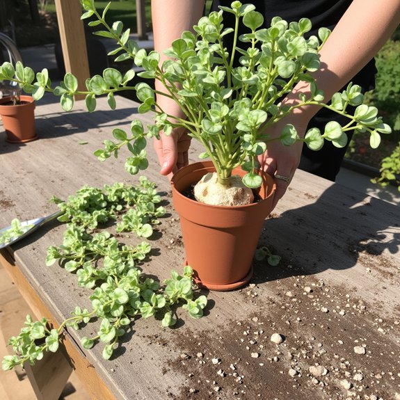 repotting peperomia hope tips