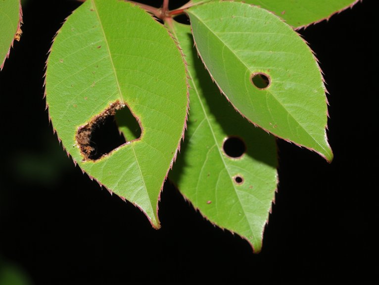 rose leaf damage causes