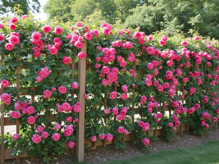 roses provide ideal privacy