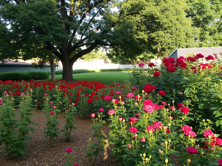 roses thrive in diverse light