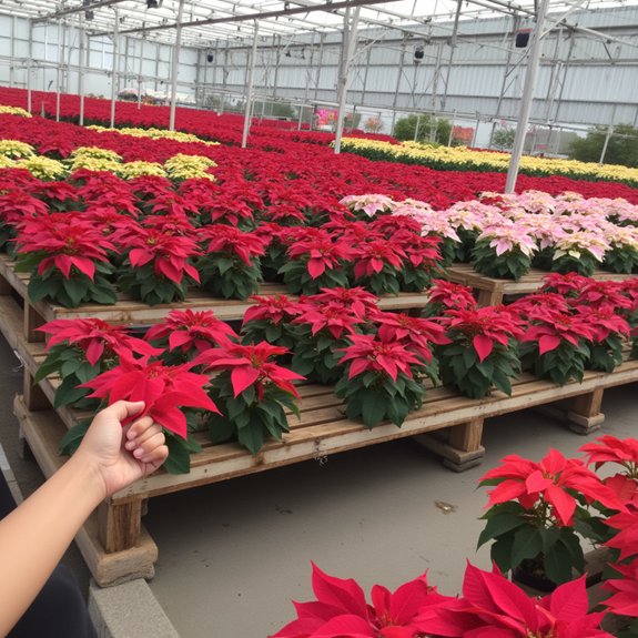 select healthy poinsettia plants