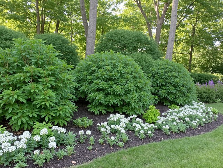 shade loving plants for lilacs