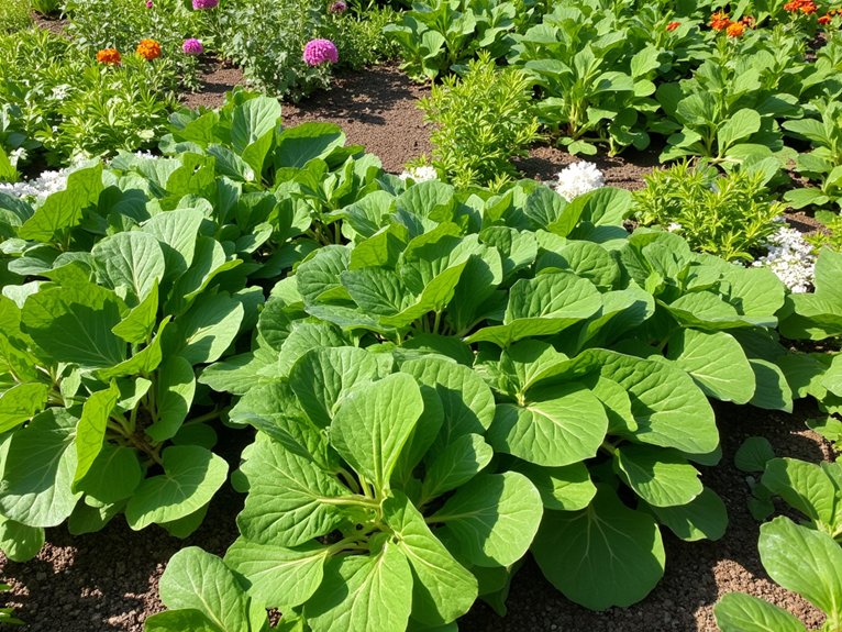 spinach companion planting guide