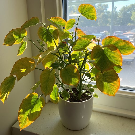 sunlight intensity affects pothos