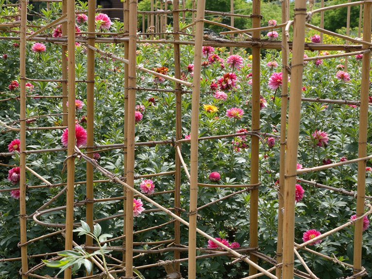 support and nurture dahlias