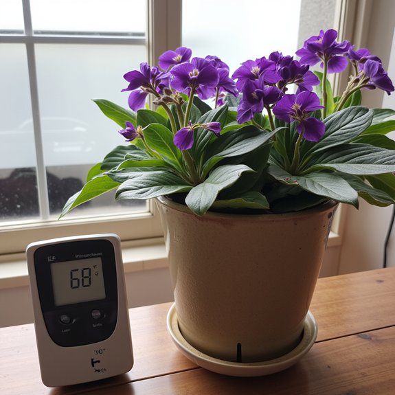 temperature stability for violets