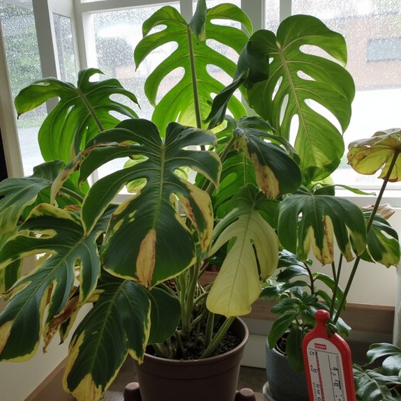 temperature stress affects monstera