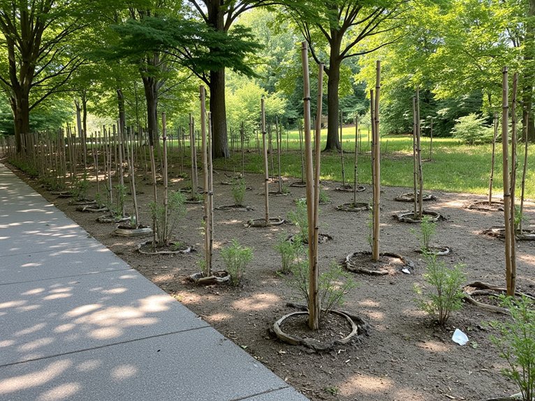 tree spacing and maintenance