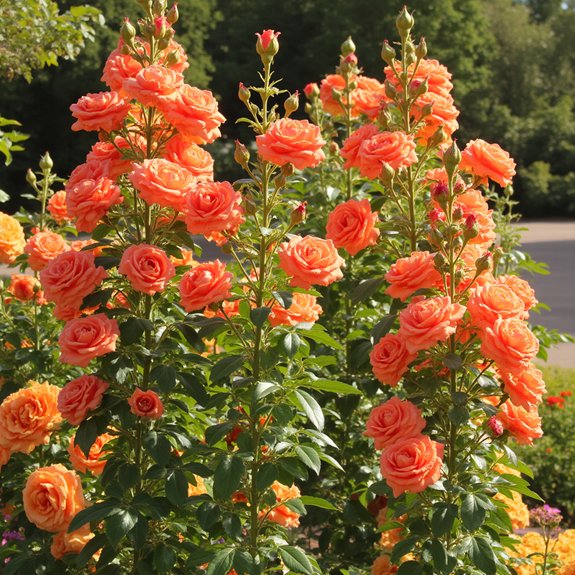 vibrant orange rose varieties