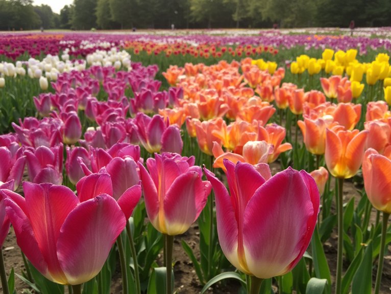 vibrant tulip color spectrum